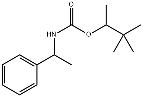 (α-Methylbenzyl)carbamic acid 1,2,2-trimethylpropyl ester 结构式