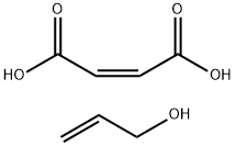 Maleic acid-allyl alcohol copolymer 化学構造式