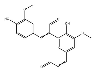α-[2-Hydroxy-3-methoxy-5-(2-formylvinyl)phenyl]-3-methoxy-4-hydroxybenzeneacrylaldehyde|