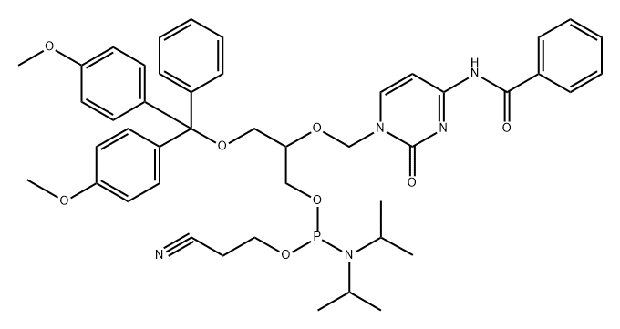 DMTr-FNA-C(Bz)phosphoramidite Structure