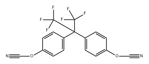 2,2-Bis-(4-cyanatophenyl)-hexafluoropropane homopolymer 结构式