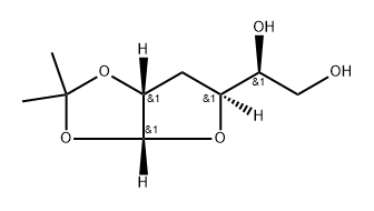 3-Deoxy-1,2-O-(1-methylethylidene)-β-L-lyxo-hexofuranose Structure
