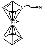 1-(Ferrocenyl)Acrylonitrile Struktur