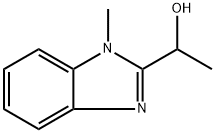 α,1-ジメチル-1H-ベンゾイミダゾール-2-メタノール 化学構造式