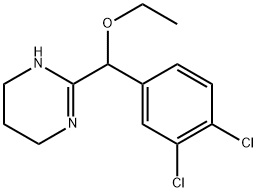 3,4,5,6-テトラヒドロ-2-(3,4-ジクロロ-α-エトキシベンジル)ピリミジン 化学構造式
