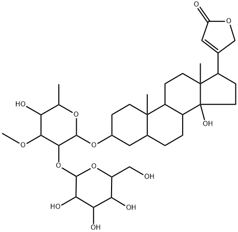 33279-55-9 3β-[(2-O-β-D-Glucopyranosyl-3-O-methyl-6-deoxy-α-L-glucopyranosyl)oxy]-14-hydroxy-5β-card-20(22)-enolide