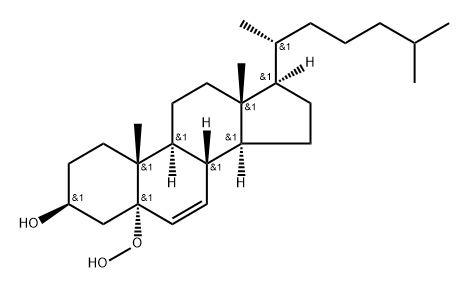3β-Hydroxy-5-hydroperoxy-5α-cholest-6-ene Structure