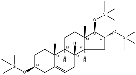 3β,16α,17β-Tris(trimethylsilyloxy)androst-5-ene Structure
