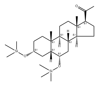 3α,6α-Bis(trimethylsiloxy)-5β-pregnan-20-one Structure