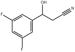 3,5-Difluoro-β-hydroxybenzenepropanenitrile 结构式