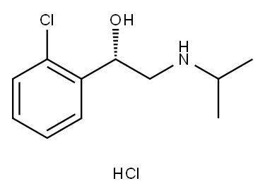 d-Chlorprenaline hydrochloride Struktur