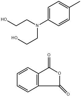 邻苯二甲酸和1,1'-([4-甲苯基]亚氨基])双(乙醇)的聚合物 结构式