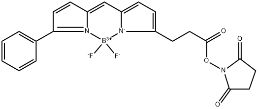 BODIPY R6G Succinimidyl Ester Structure
