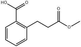 Benzenepropanoic acid, 2-carboxy-, 1-methyl ester Structure