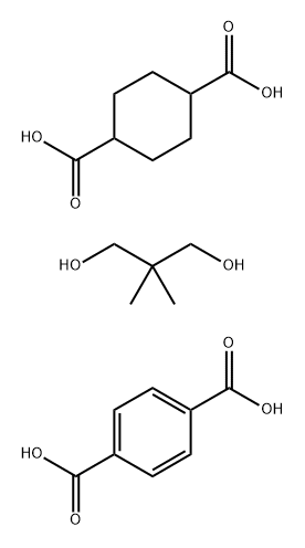 1,4-Benzenedicarboxylic acid, polymer with 1,4-cyclohexanedicarboxylic acid and 2,2-dimethyl-1,3-propanediol Structure