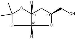 3-脱氧-1,2-O-异亚丙基-Α-D-呋喃核糖, 3396-71-2, 结构式