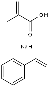 甲基丙烯酸钠/苯乙烯共聚物, 33970-45-5, 结构式