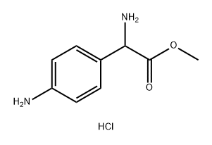 DL-4-Amino-Phenylglycine methyl ester hydrochloride (1:1) Structure