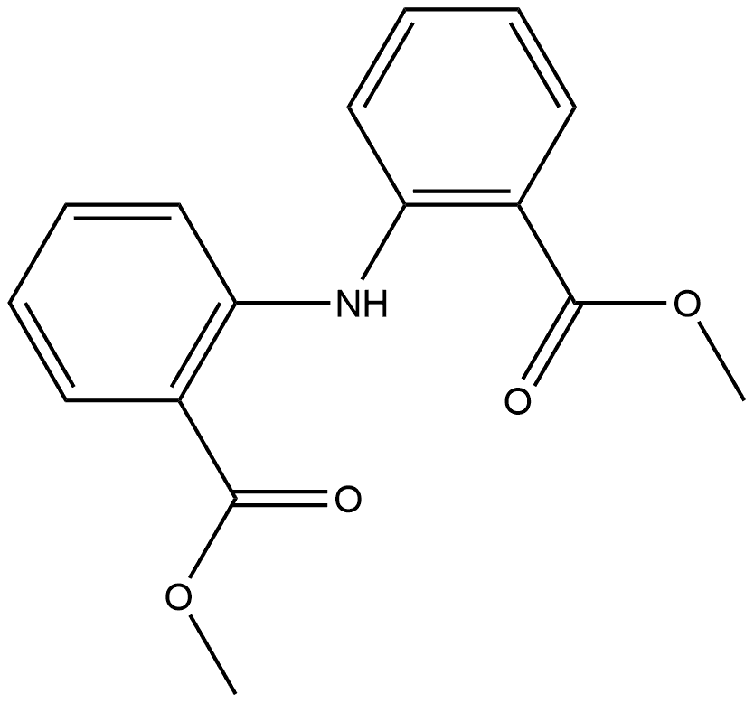 dimethyl 2,2'-azanediyldibenzoate Struktur