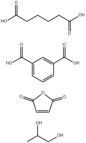 1,3-Benzenedicarboxylic acid, polymer with 2,5-furandione, hexanedioic acid and 1,2-propanediol Structure