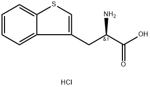 (R)-2-氨基-3-(1-苯并噻吩-3-基)丙酸盐酸, 342385-55-1, 结构式