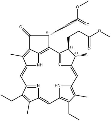 MESOPHEOPHORBIDE A METHYL ESTER 化学構造式