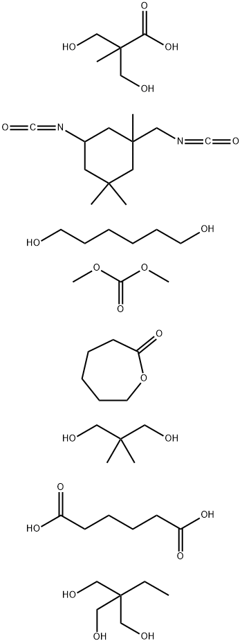 343326-68-1 Hexanedioic acid polymer with dimethyl carbonate, 2,2-dimethyl-1,3-propanediol, 2-ethyl-2-(hydroxymethyl)-1,3-propanediol, 1,6-hexanediol, 3-hydroxy-2-(hydroxymethyl)-2-methylpropanoic acid, 5-isocyanato-1-(isocyanatomethyl)-1,3,3-trimethylcyclohexane and