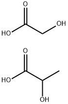 Propanoic acid, 2-?hydroxy-?, polymer with 2-?hydroxyacetic acid Struktur