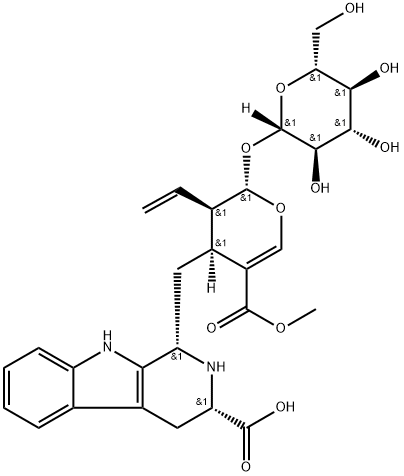 5-Carboxystrictosidine Structure