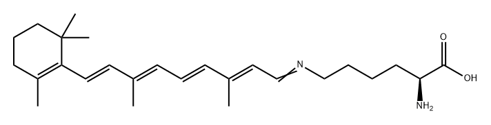 N6-(Retinylidene)lysine Structure