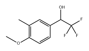 2,2,2-三氟-1-(4-甲氧基-3-甲基苯基)乙醇, 343777-46-8, 结构式