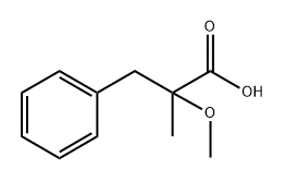2-甲氧基-2-甲基-3-苯丙酸,343986-60-7,结构式