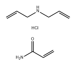丙烯酰胺二烯丙基胺氢氯化物共的聚合物, 34447-60-4, 结构式