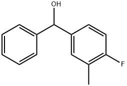 (4-fluoro-3-methylphenyl)(phenyl)methanol Struktur