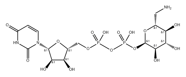 UDP-6-amino-6-deoxy-D-glucose Struktur