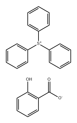 Triphenylsulfonium, 2-hydroxybenzoate (1:1) Struktur