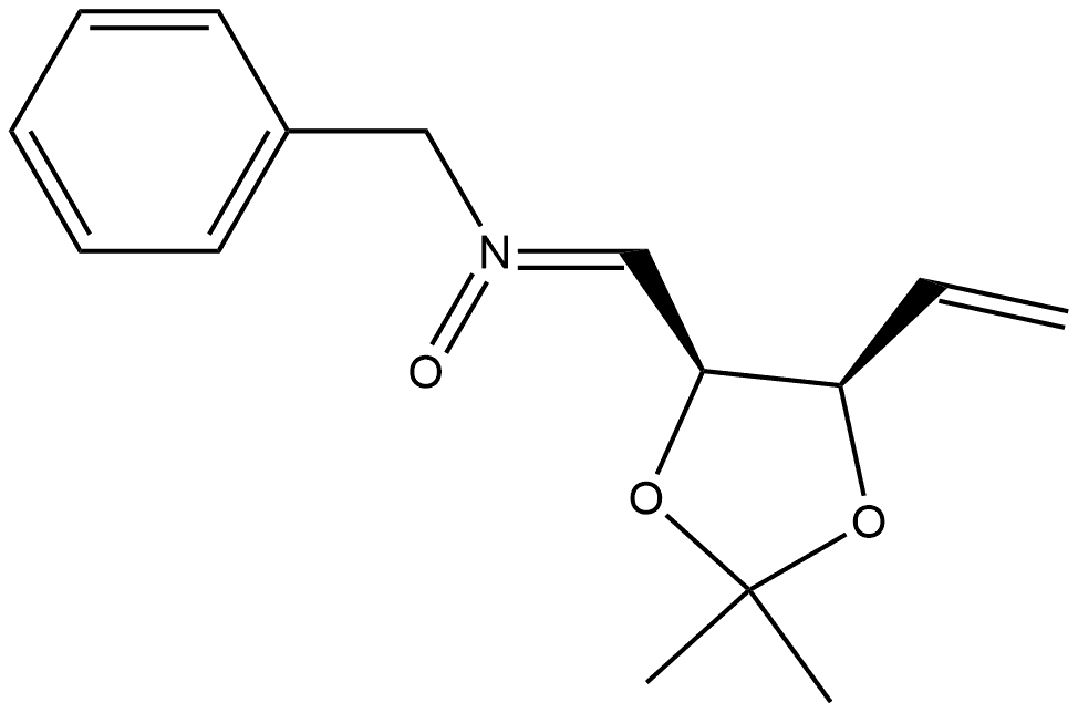 D-erythro-Pent-4-enitol, 1,4,5-trideoxy-2,3-O-(1-methylethylidene)-1-[oxido(phenylmethyl)imino]-, (1Z)- Struktur