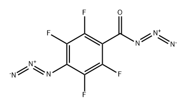 Benzoyl azide, 4-azido-2,3,5,6-tetrafluoro- Structure