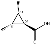rel-(1R,2R,3S)-2,3-dimethylcyclopropane-1-carboxylic acid Struktur