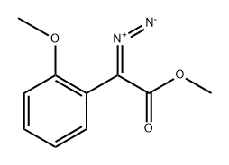 Benzeneacetic acid, α-diazo-2-methoxy-, methyl ester Structure