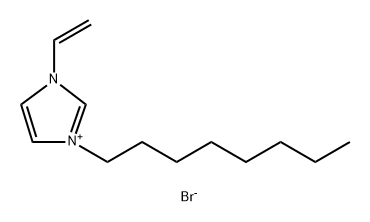 1H-Imidazolium, 3-ethenyl-1-octyl-, bromide (1:1) Struktur