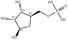 β-D-Ribofuranose, 5-(dihydrogen phosphate) Struktur