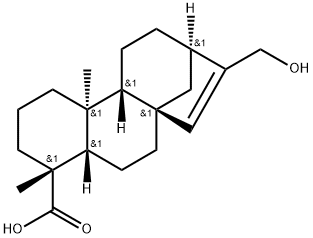 ent-17-ヒドロキシカウラン-15-エン-19-酸 化学構造式