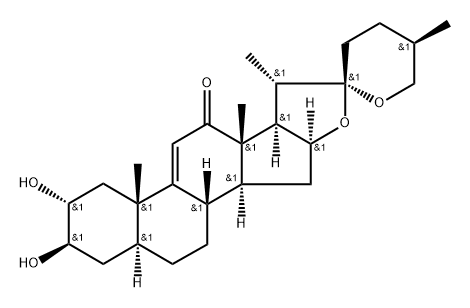 (25R)-2α,3β-Dihydroxy-5α-spirost-9(11)-en-12-one|