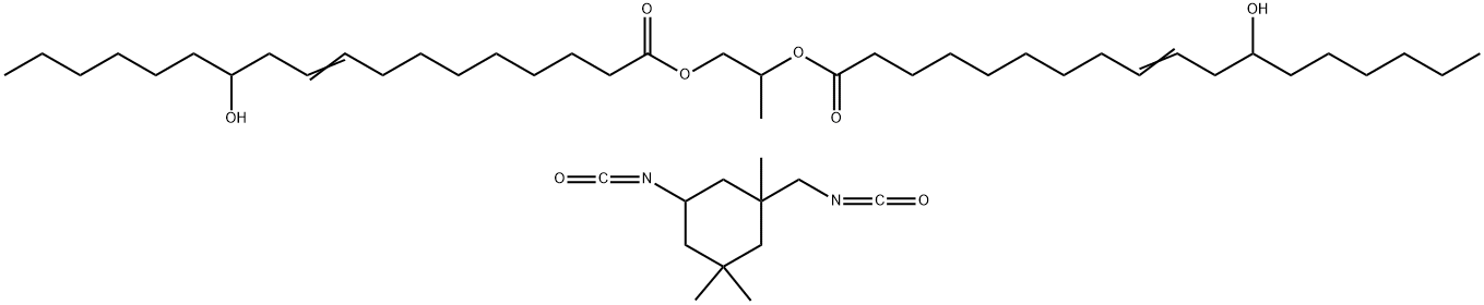 丙二醇二蓖麻醇酸酯/IPDI 共聚物,351425-00-8,结构式