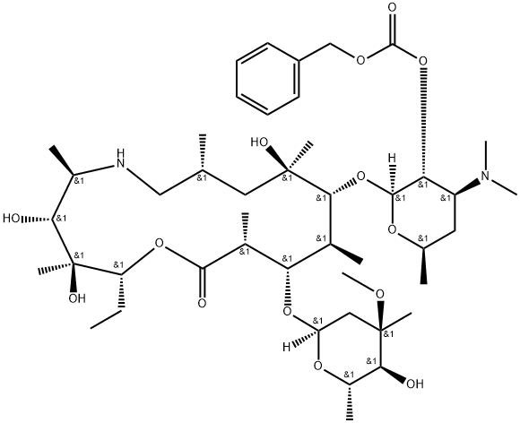 5’-Desmethylpropylamine Tulathromycin Benzyl Carbonate Structure