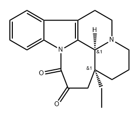 (3alpha,16alpha)-D-homoeburnamenine-14,15-dione Structure