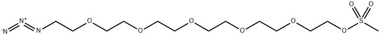 Azido-PEG6-MS Structure