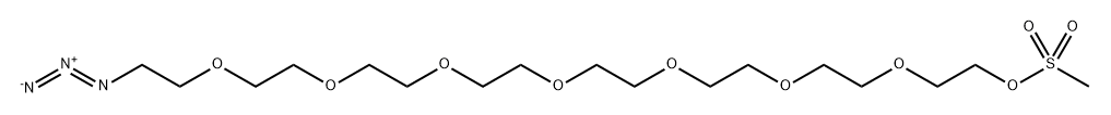 叠氮-八聚乙二醇-MS, 352439-39-5, 结构式