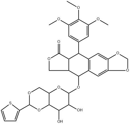 35317-31-8 (5R,5aα)-5,8,8aβ,9α-Tetrahydro-9β-[(4-O,6-O-[(2-thienyl)methylene]-β-D-glucopyranosyl)oxy]-5β-(3,4,5-trimethoxyphenyl)furo[3',4':6,7]naphtho[2,3-d]-1,3-dioxol-6(5aH)-one
